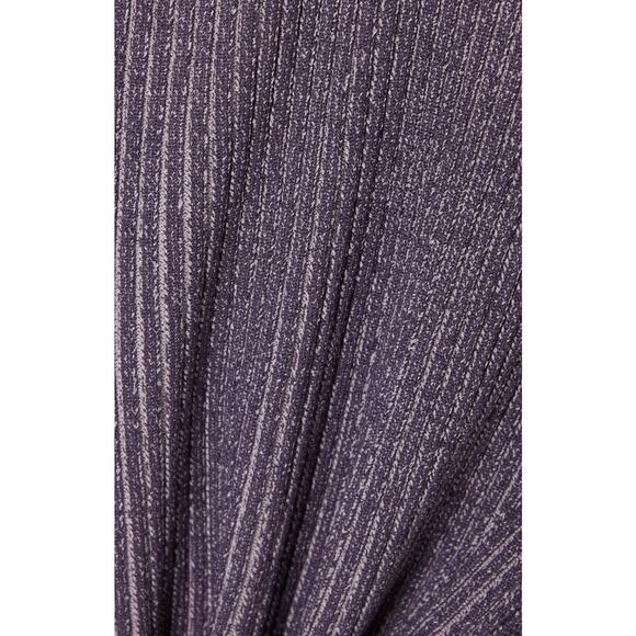 Le Ore Rimini Skirt Size S Purple Rib Knit Slit High Waist $189 retail - Picture 5 of 13